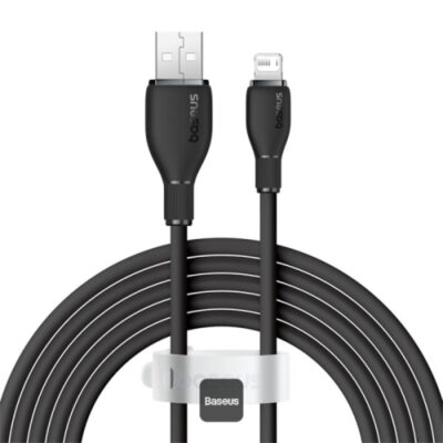 کابل شارژ USB به لایتنینگ بیسوس مدل BASEUS USB TO LIGHTNING CHARGING CABLE 12W به طول 2 متر