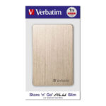هارد اکسترنال ورباتیم مدل VERBATIM STORE N GO ALU SLIM با ظرفیت 1 ترابایت