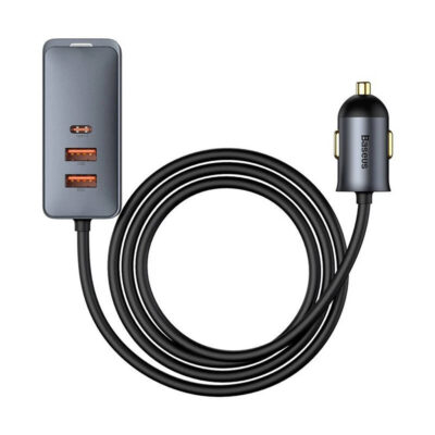 شارژر فندکی 4 پورت بیسوس 120 وات مدل BASEUS SHARE TOGETHER CAR CHARGER