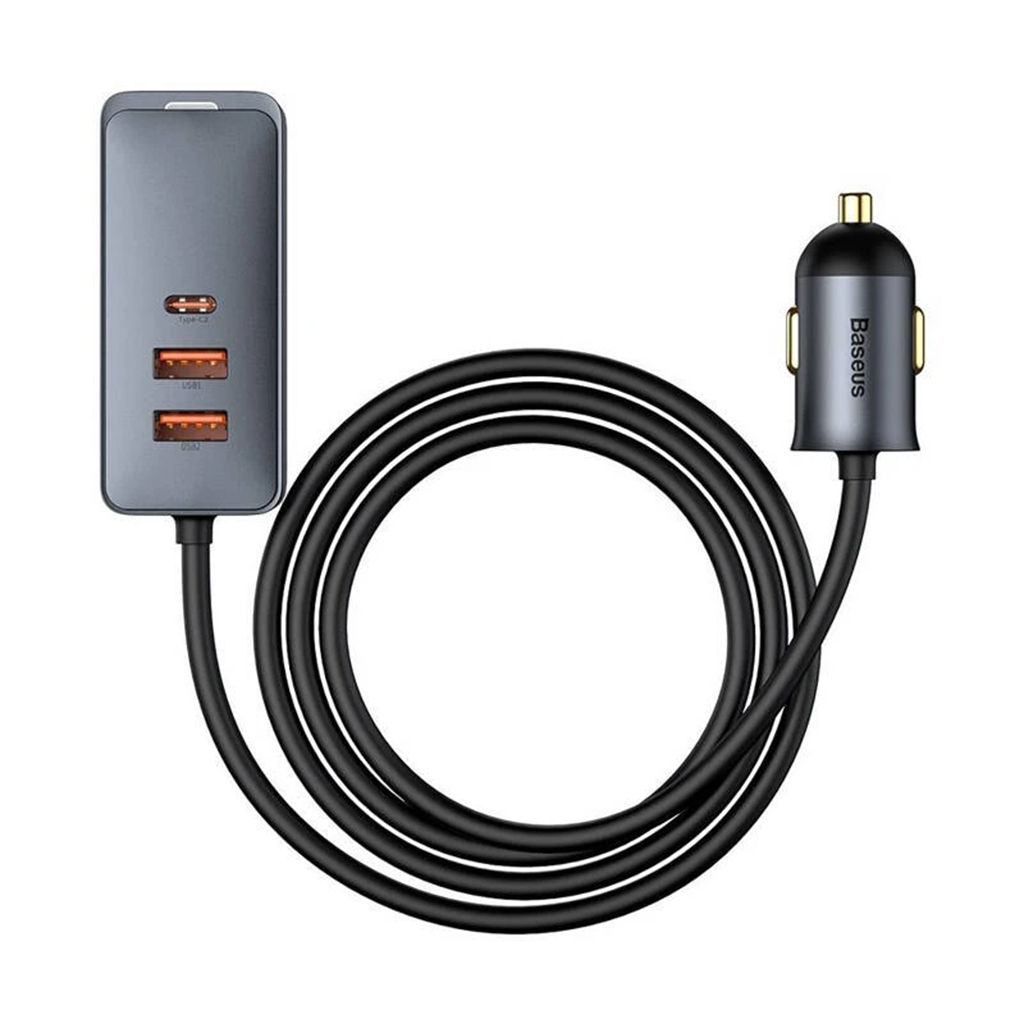 شارژر فندکی 4 پورت بیسوس 120 وات مدل BASEUS SHARE TOGETHER CAR CHARGER