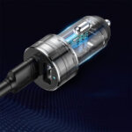 شارژر و مبدل فندکی فست شارژ ماشین 80 وات بیسوس مدل BASEUS HIGH EFFICIENCY ONE TO TWO CIGARETTE LIGHTER