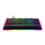 کیبورد گیمینگ ریزر مدل RAZER BLACKWIDOW V4 PRO - GREEN SWITCH