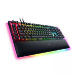 کیبورد گیمینگ ریزر مدل RAZER BLACKWIDOW V4 PRO - GREEN SWITCH