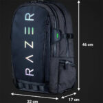 کیف لپ تاپ ریزر مدل RAZER ROGUE V3-CHROMATIC EDITION سایز 15.6 اینچ