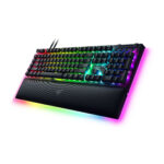 کیبورد گیمینگ ریزر مدل RAZER BLACKWIDOW V4 PRO - GREEN SWITCH