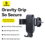 پایه نگهدارنده گوشی موبایل بیسوس مدل BASEUS METAL AGE GO GRAVITY CAR MOUNT