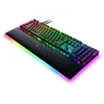 کیبورد گیمینگ ریزر مدل RAZER BLACKWIDOW V4 PRO - GREEN SWITCH
