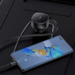 شارژر فندکی فست شارژ ماشین USB و تایپ سی 60 وات بیسوس مدل BASEUS ENJOYMENT PRO CAR CHARGER U+RETRACTABLE TYPE-C CABLE