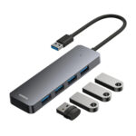 هاب 4 پورت USB3.0 بیسوس مدل BASEUS BS-OH080 15CM