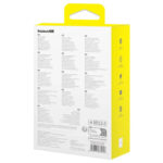 شارژر فندکی فست شارژ ماشین USB و تایپ سی 60 وات بیسوس مدل BASEUS ENJOYMENT PRO CAR CHARGER U+RETRACTABLE TYPE-C CABLE