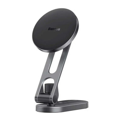 پایه نگهدارنده گوشی موبایل بیسوس مدل BASEUS T-SPACE SERIES FOLDING METAL CAR MOUNT MAGNETIC