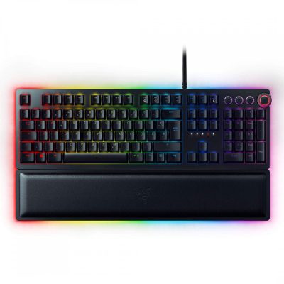 کیبورد گیمینگ ریزر مدل RAZER HUNTSMAN ELITE - PURPLE SWITCH