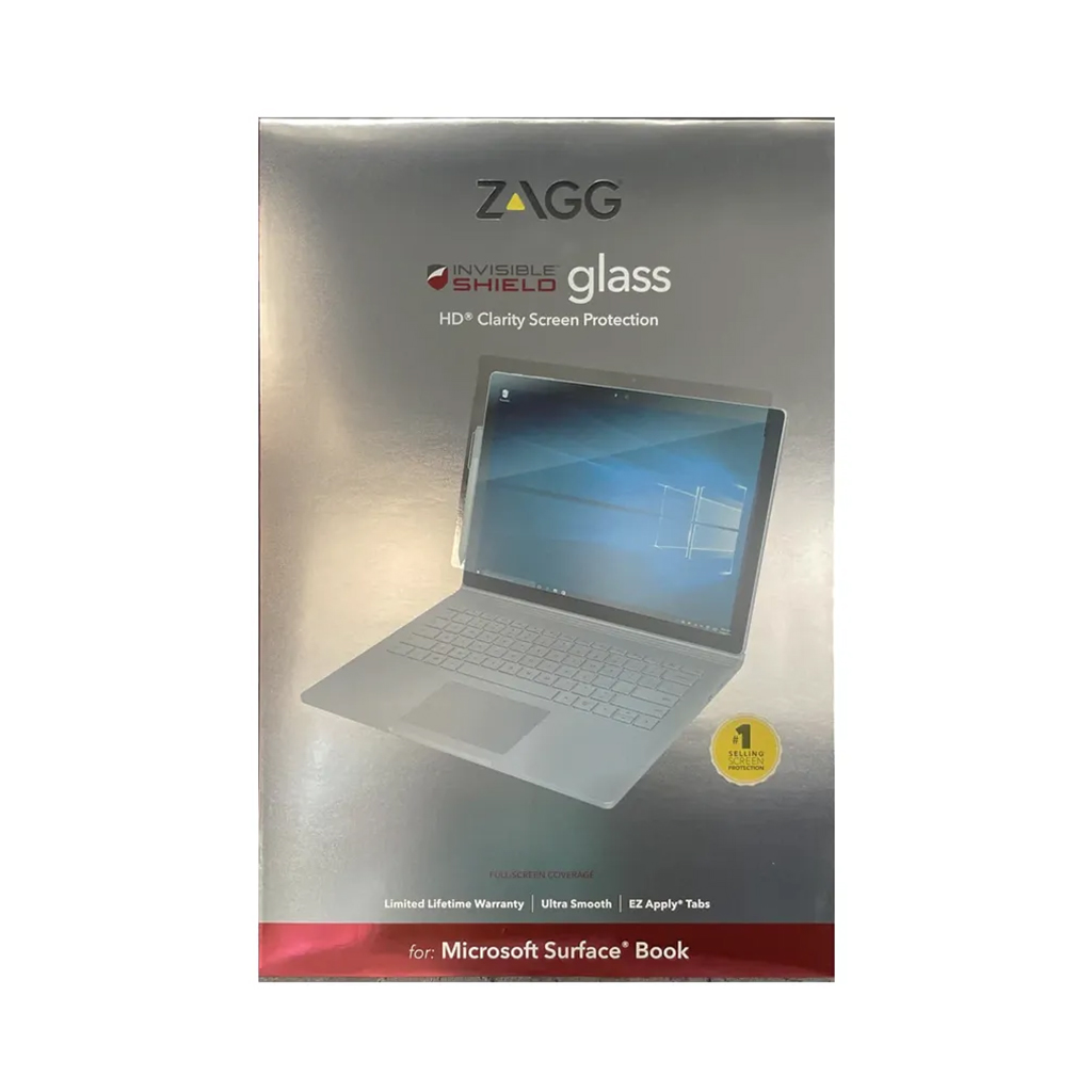 گلس صفحه نمایش سرفیس بوک (1 تا 3) مایکروسافت زاگ مدل MICROSOFT ZAGG HD GLASS