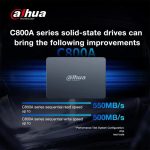 حافظه SSD اینترنال داهو مدل DAHUA C800A با ظرفیت 128 گیگابایت