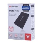 هارد SSD اکسترنال ورباتیم VERBATIM METAL MINI با ظرفیت 512 گیگابایت