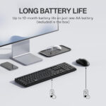 کیبورد و موس بی سیم رپو مدل RAPOO X2100