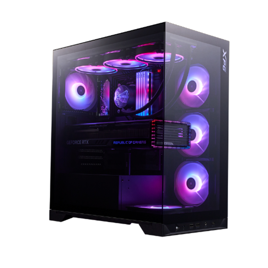 کیس کامپیوتر گیمینگ ای دیتا ایکس پی جی مدل ADATA XPG GAMING INVADER X BTF MID-TOWER رنگ مشکی